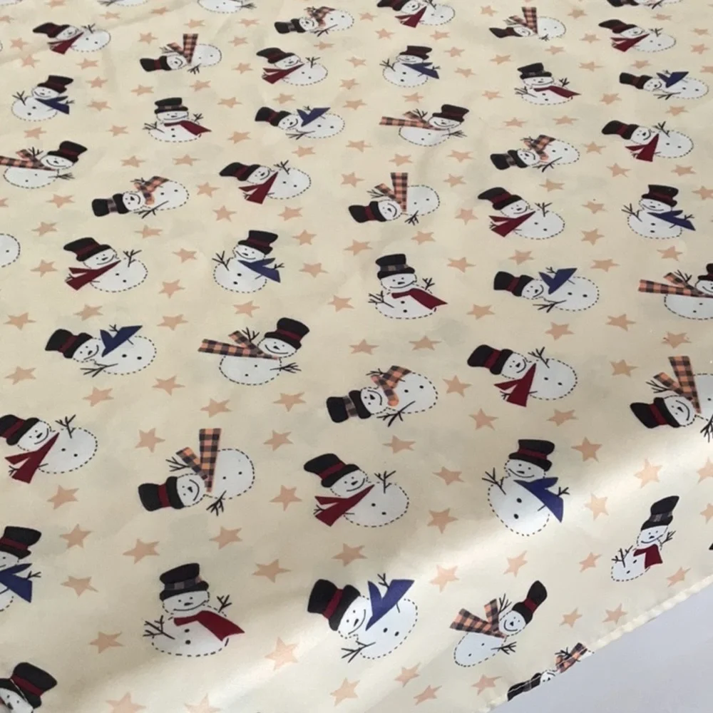 Three Christmas holiday tablecloths